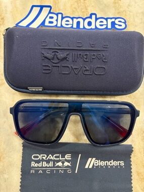 NWT Blenders Oracle Red Bull Racing Men's Blue Shield Sunglasses